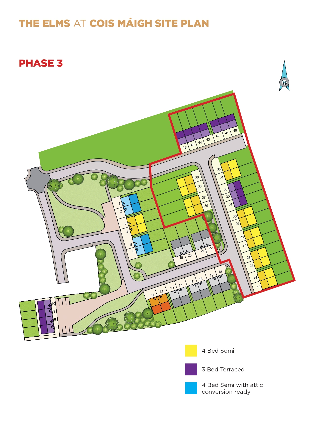 The Elms at Cois Maigh Site Plan