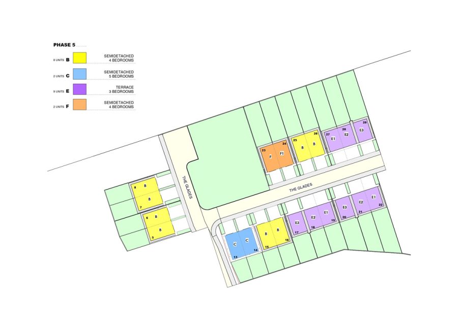 Site layout The Glades